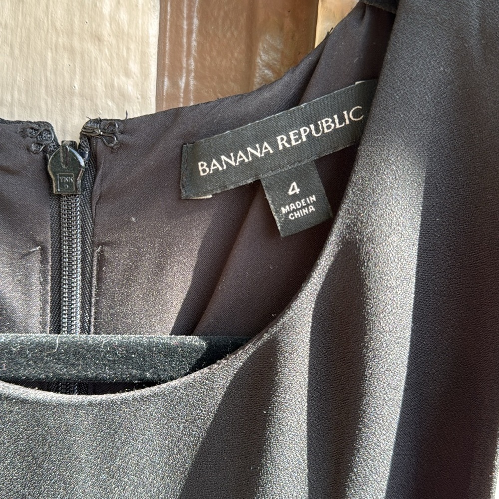 Banana Republic Black Fringe Dress - Picture 2 of 5